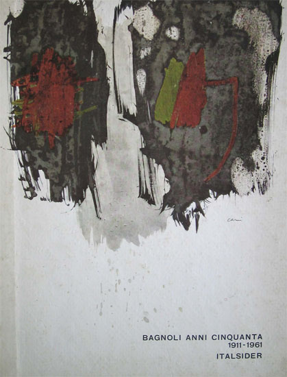 Copertina del volume 'Bagnoli Anni Cinquanta' (Eugenio Carmi, 1961).