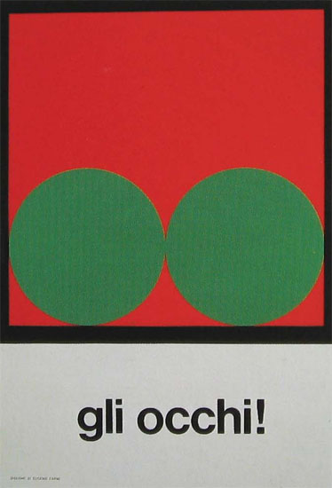 Cartello antinfortunistico Italsider
(Eugenio Carmi, primi anni '60).